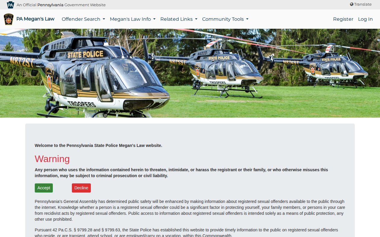Philadelphia County released inmate registry photo search limitations