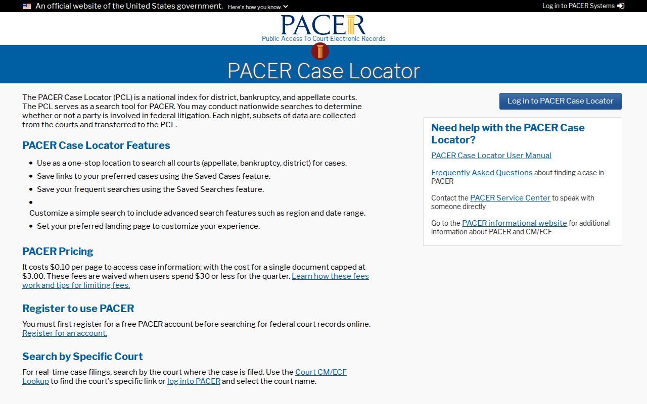 Federal Detention Center Philadelphia PACER release and detention record search